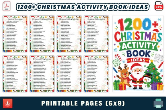 1200 Christmas Activity Book Ideas for Festive Fun and Learning