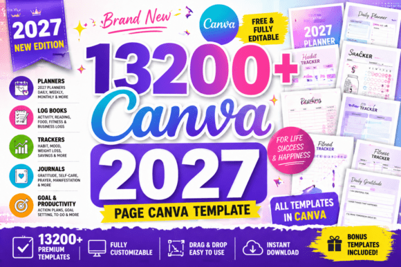 13200 Canva Page Template KDP 2027