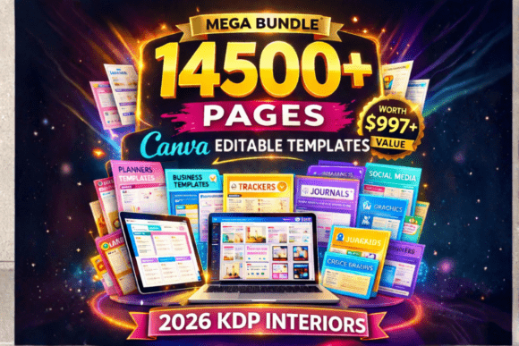 14500 Canva Editable KDP Interiors 2026