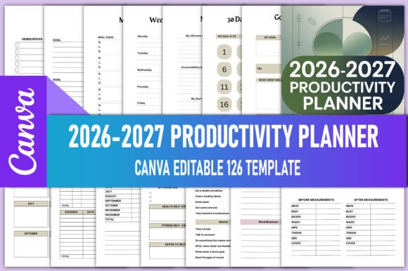 2026-2027 Productivity Planner Canva KDP: A Comprehensive Guide for Organized Living