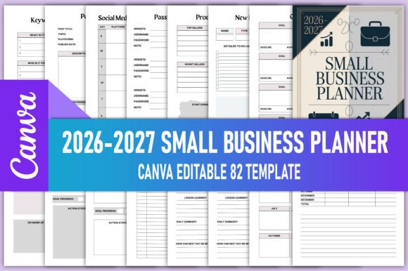 2026-2027 Small Business Planner Bundle: A Comprehensive Tool for Organized Growth