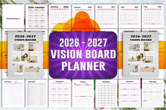2026-2027 Vision Board Planner: A Comprehensive Tool for Goal Setting and Personal Growth
