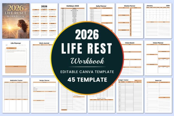 2026 Life Reset Workbook KDP Interiors