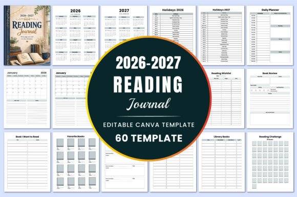 2026β2027 Reading Journal KDP Interiors: A Study Guide for Consistent Reading and Academic Growth