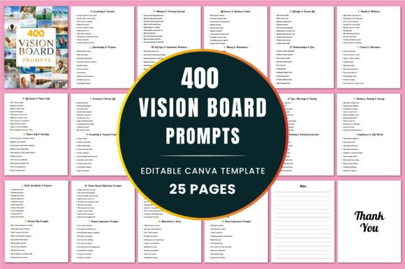 400 Vision Board Prompts Kdp Interiors: A Practical Tool for Visualizing Your Ideal Life