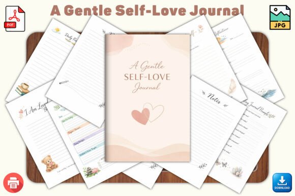 A Gentle Self-Love Journal: A Thoughtful Tool for Mindful Reflection and Emotional Healing