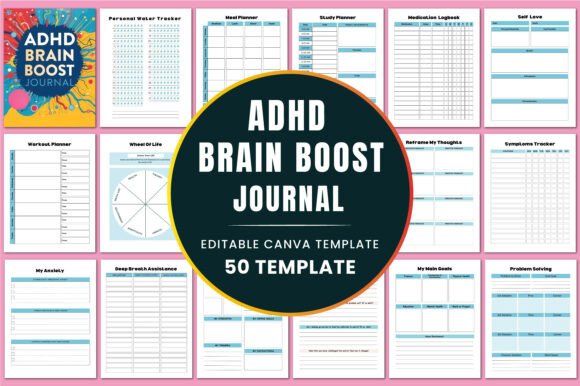 ADHD Brain Boost Journal KDP Interiors