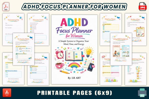 ADHD Focus Planner for Women: A Practical Tool to Enhance Daily Productivity