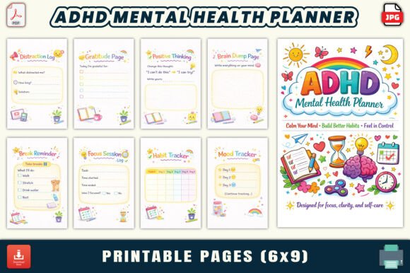 ADHD Mental Health Planner: A Practical Tool for Focus and Well-Being
