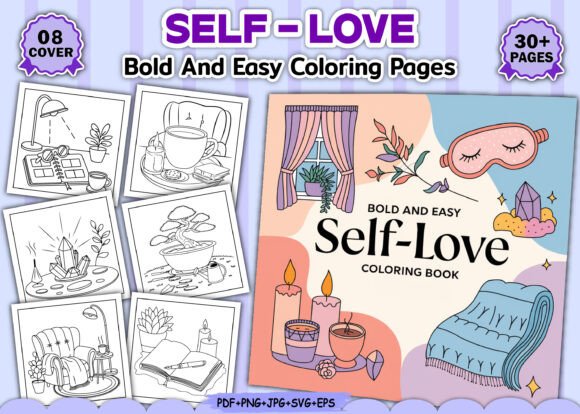 Bold and Easy Self Love Coloring Pages: A Creative Journey to Inner Peace