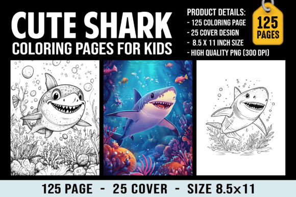 Cute Shark Coloring Pages for Kids: A Fun and Creative Way to Explore Art
