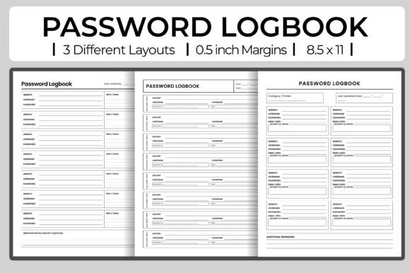 Password Keeper Journal s Kdp Interiors: A Secure and Customizable Solution for Modern Digital Lives