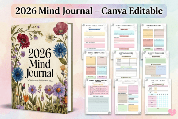 The 2026 Mind Journal – KDP Interiors: A Tool for Mental Clarity and Emotional Resilience