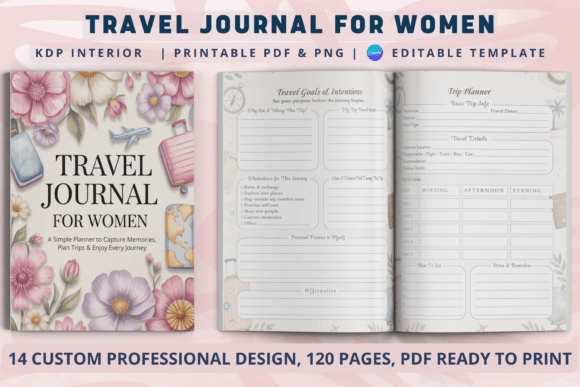 Travel Journal for Women: A Beautiful Way to Capture Memories and Plan Adventures