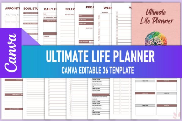 Ultimate Life Planner Canva Template